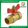 Male Female Thread Butterfly Handle For Water Oil Gas Brass Ball Valve